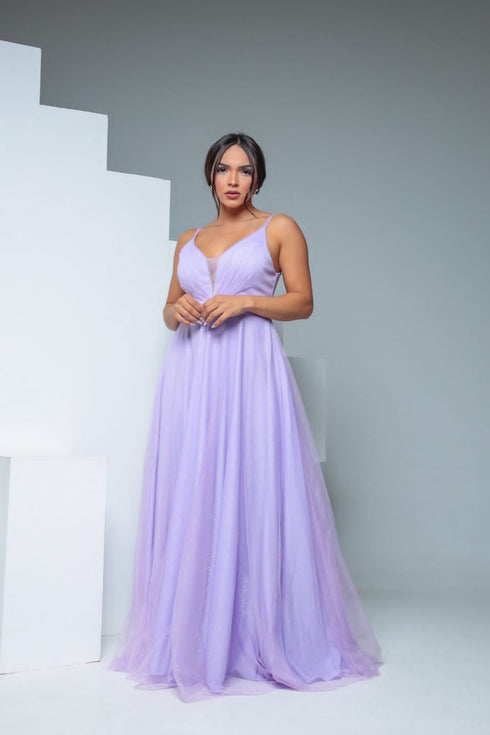 Vestido de alcinha PETRA FINA LILAS P